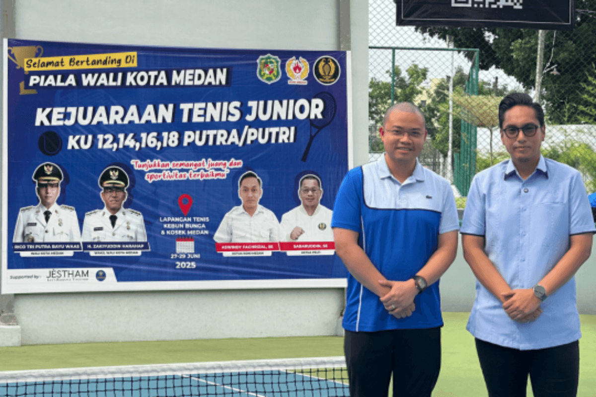 JÈSTHAM Dukung Kejuaraan Tenis Junior 2025 Kota Medan