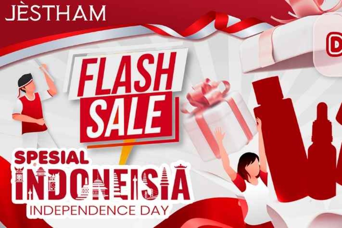 FREE FROM THE USUAL PRICE! Celebrate Indonesia's 80th Independence Day with the Ambyar Flash Sale JÈSTHAM on August 17, 2025.