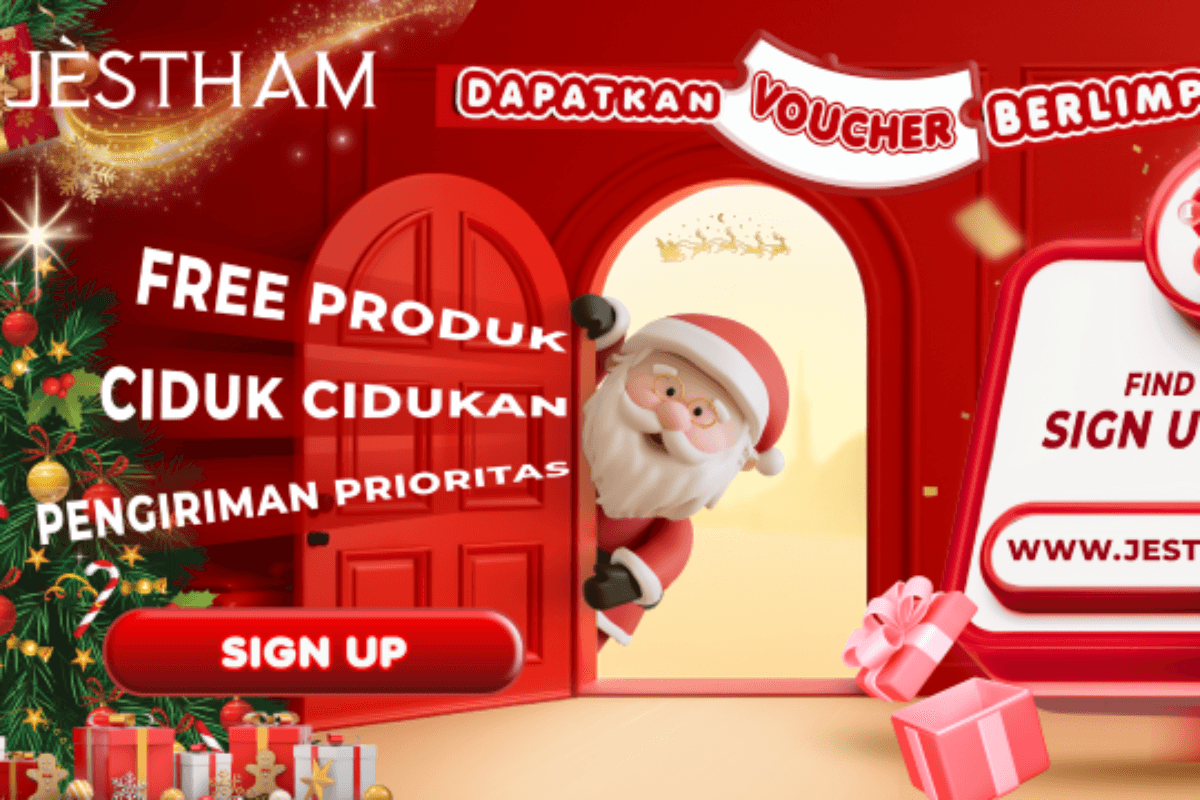 PESTA AKHIR TAHUN JÈSTHAM: BIG DEALS dengan FREE PRODUK & VOUCHER BERLIMPAH!