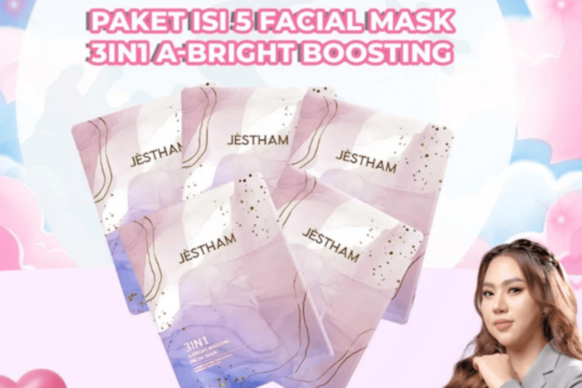 JÈSTHAM 3IN1 α-Bright Boosting Facial Mask: The Ultimate Quick Fix for Bright, Hydrated, and Healthy Skin!