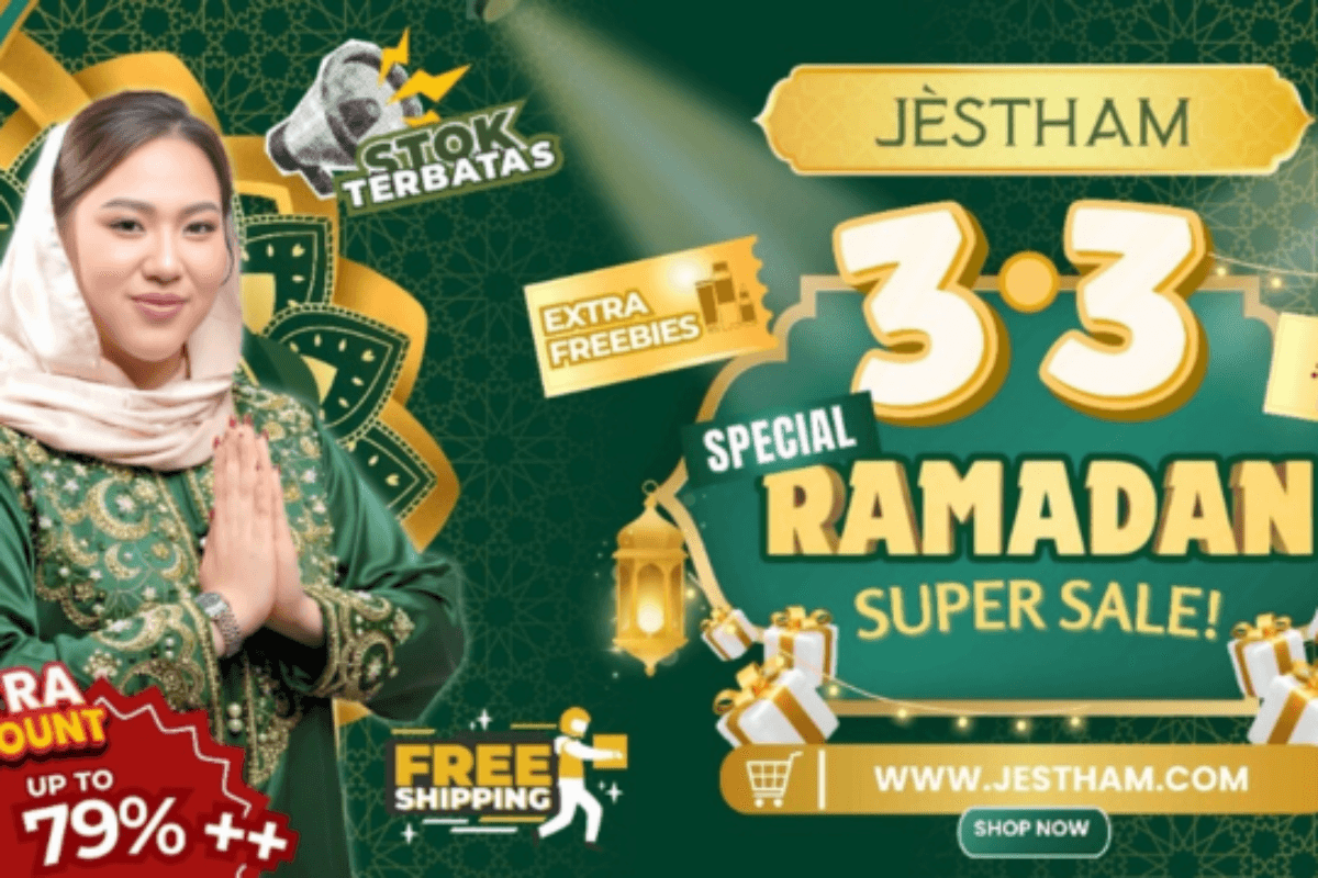 SUPER 03.03 JÈSTHAM: GLOWING TANPA BATAS! DISKON 79% + BONUS MELIMPAH CUMA HARI INI!