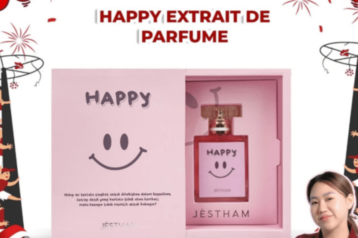 JÈSTHAM - HAPPY Extrait de Parfum: Aroma Bahagia yang Menyegarkan dan Tahan Lama