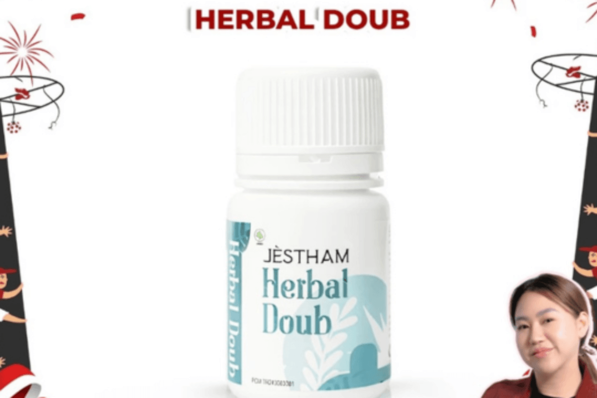 Temukan JÈSTHAM Herbal Doub, suplemen herbal dengan ekstrak alami premium untuk melancarkan pencernaan, memberikan rasa kenyang lebih lama, dan mendukung proses diet sehat Kamu.