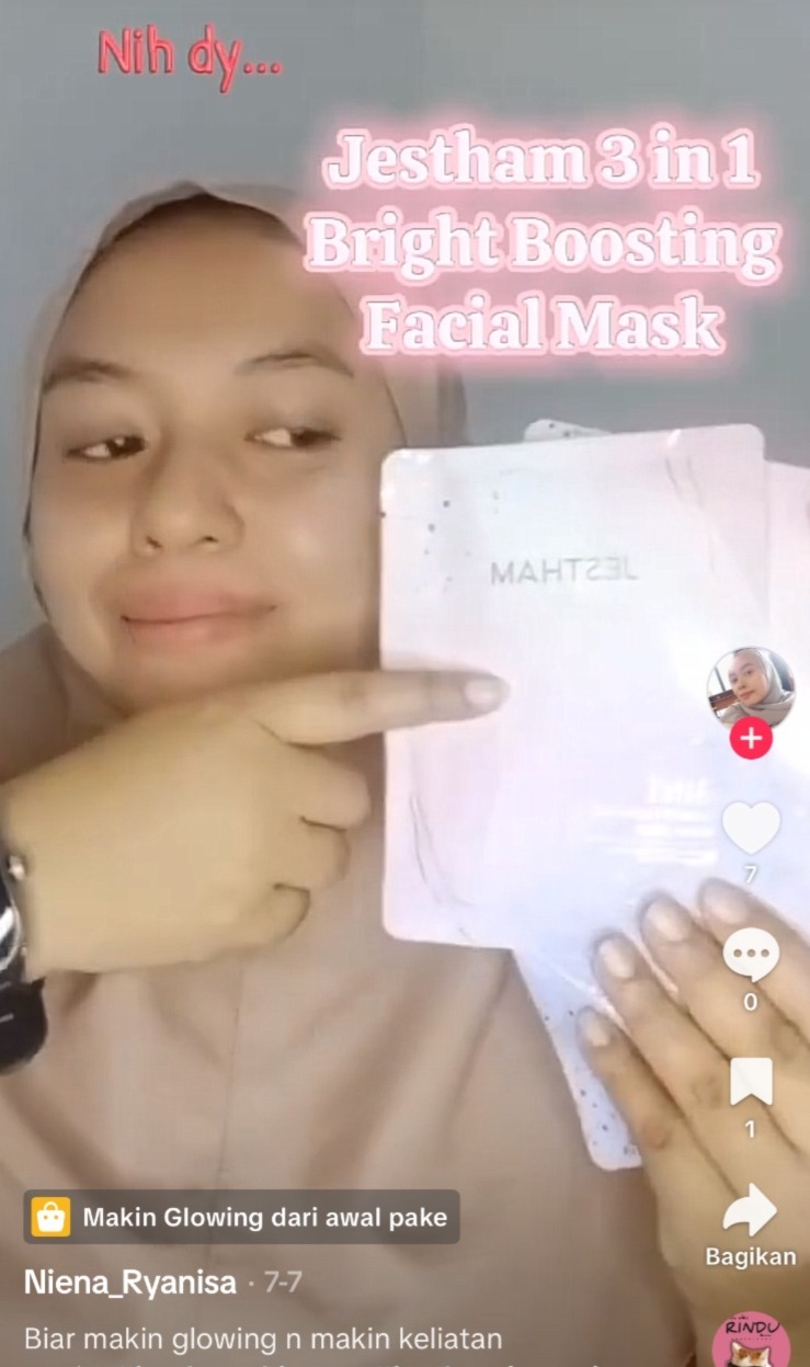 Source: https://www.tiktok.com/@niena_ryanisa (Asn Affiliator JÈSTHAM)