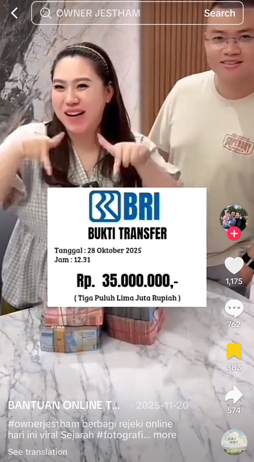 Akun Palsu Yang Mengatasnamakan JESTHAM