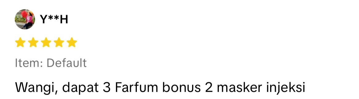 Source : Honest Review Customer TikTok Shop/@jestham.tios