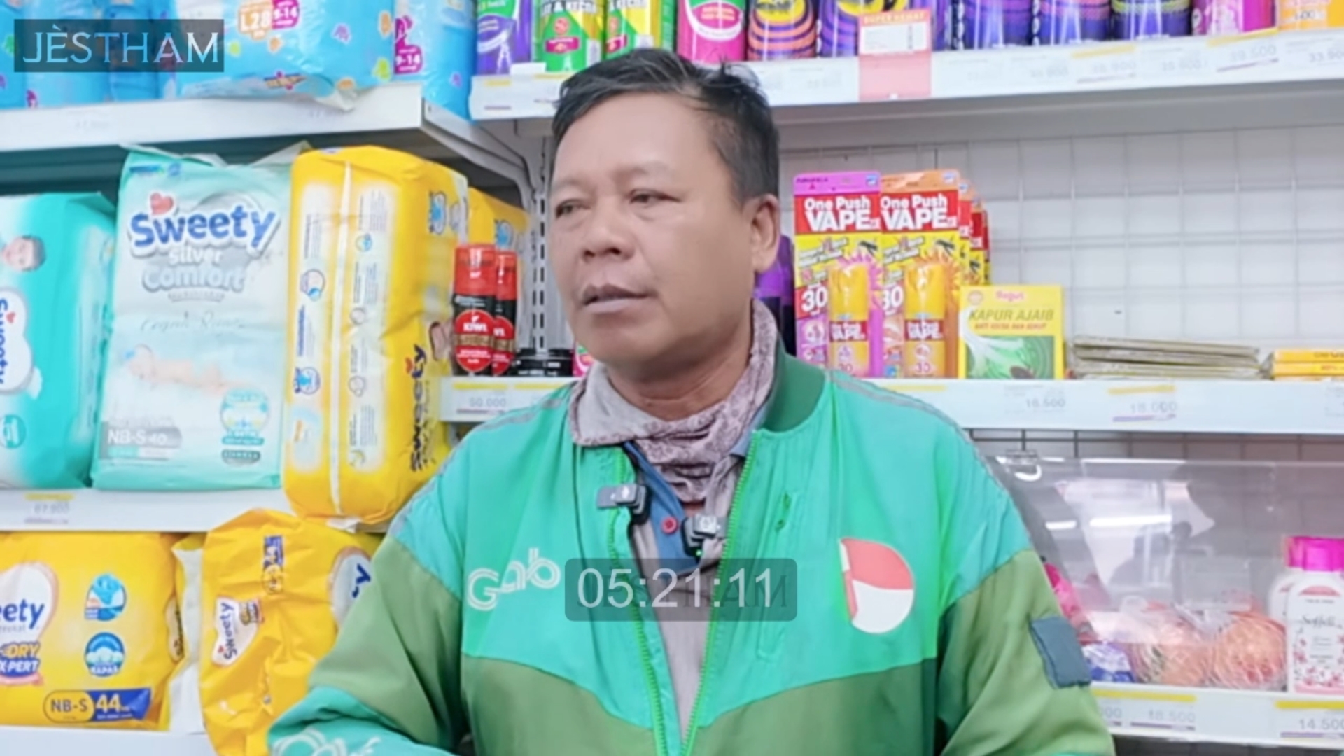 Mr. Jumangin, Online Motorcycle Taxi Driver.