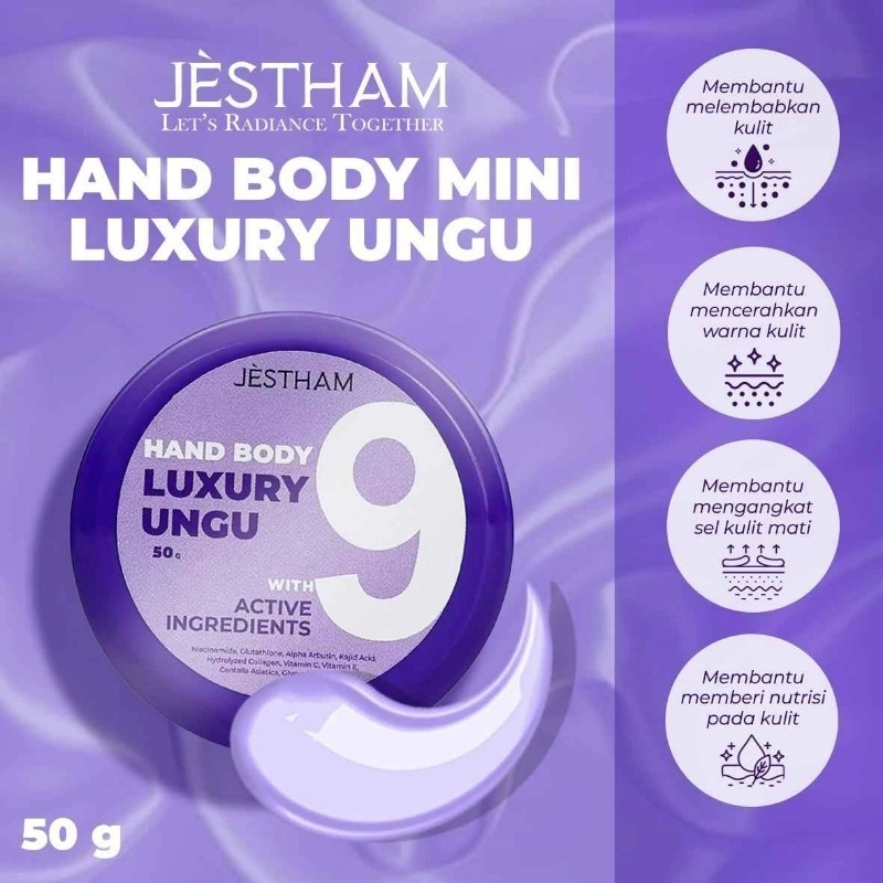JÈSTHAM Hand Body Mini Luxury Ungu